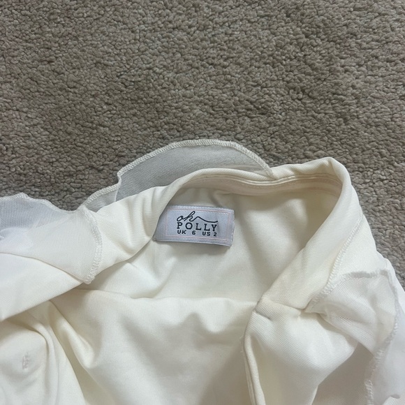Oh Polly White Mini Dress Size 2 - Picture 2 of 2